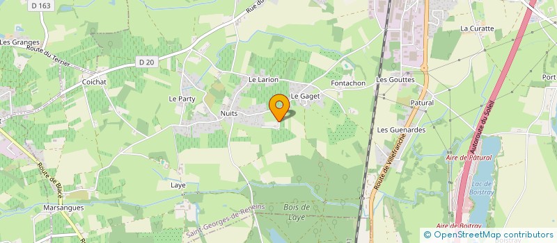 localisation de l'entreprise MONSIEUR DAVID DUBOIS  SAINT-GEORGES-DE-RENEINS