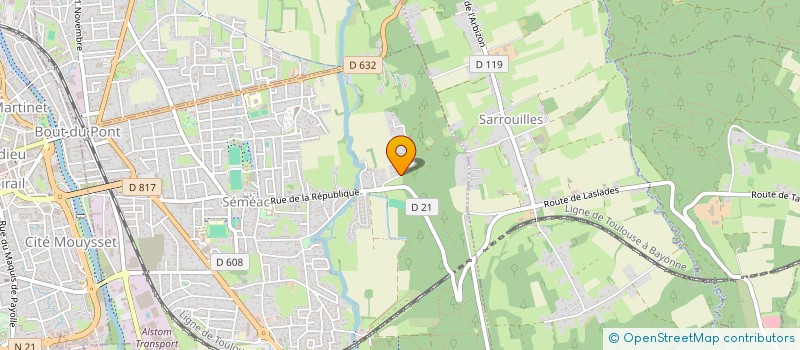 localisation de l'entreprise MONSIEUR DAVID DUBOSCQ  SEMEAC