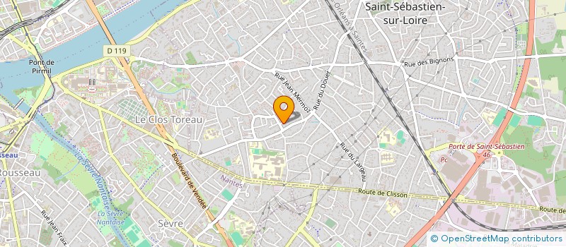 localisation de l'entreprise MONSIEUR DAVID DUBOURG  SAINT-SEBASTIEN-SUR-LOIRE