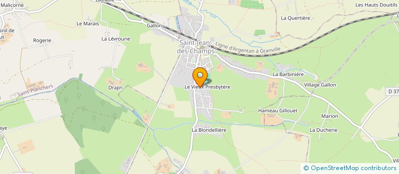 localisation de l'entreprise MONSIEUR DAVID DUBOURG  SAINT-JEAN-DES-CHAMPS