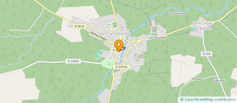 localisation de l'entreprise MONSIEUR DAVID DUCHAMP  SAINT-SYMPHORIEN