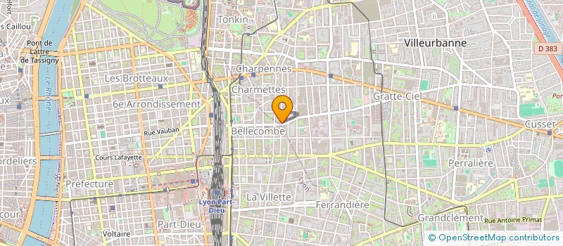 localisation de l'entreprise MONSIEUR DAVID DUCHER  VILLEURBANNE