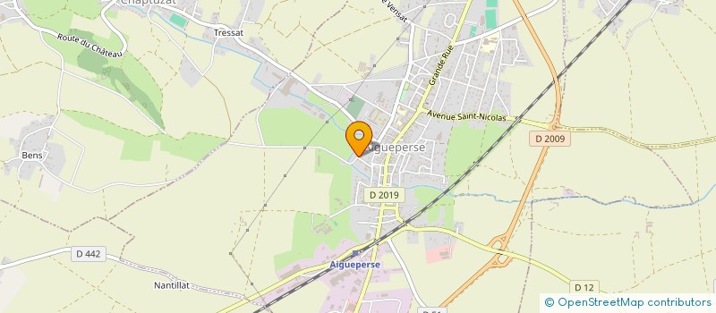 localisation de l'entreprise MONSIEUR DAVID DUCOURTHIAL  AIGUEPERSE