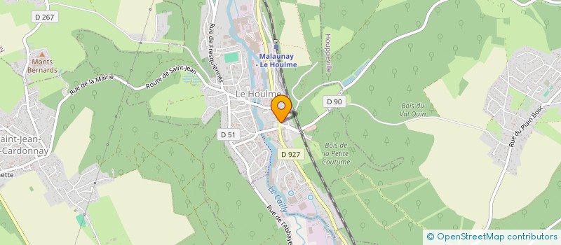 localisation de l'entreprise MONSIEUR DAVID DUFILS  LE HOULME