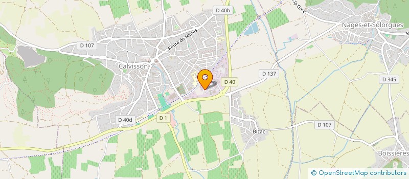 localisation de l'entreprise MONSIEUR DAVID DUFOUR  CALVISSON