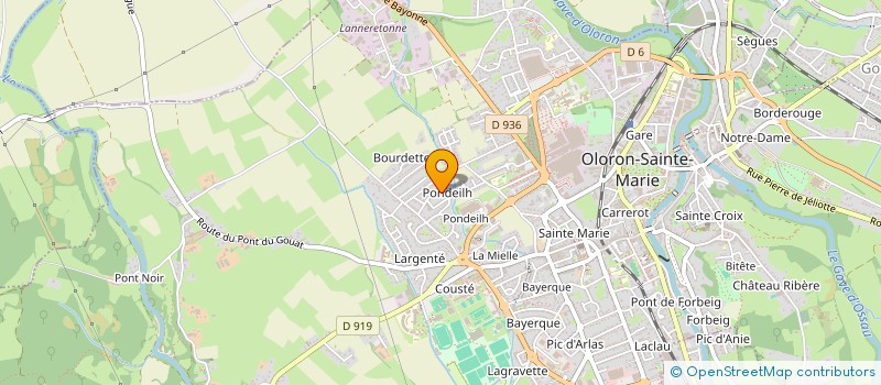 localisation de l'entreprise MONSIEUR DAVID DUHAU à OLORON SAINTE MARIE