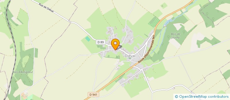 localisation de l'entreprise MONSIEUR DAVID DUHAUTOY  DIEVAL