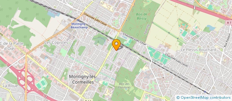 localisation de l'entreprise MONSIEUR DAVID DUHEM  MONTIGNY-LES-CORMEILLES