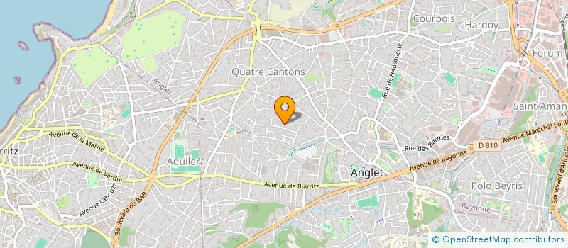 localisation de l'entreprise MONSIEUR DAVID DULHOSTE à ANGLET