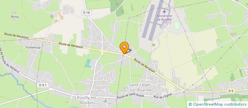 localisation de l'entreprise MONSIEUR DAVID DUMOULIN  SAINT-LEGER-SUR-ROANNE