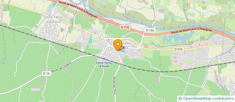 localisation de l'entreprise MONSIEUR DAVID DUPASQUIER  SAINT-FELIU-D'AVALL