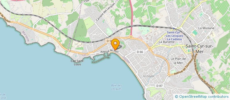 localisation de l'entreprise MONSIEUR DAVID DUPENLOUP à SAINT-CYR-SUR-MER