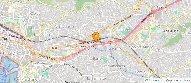 localisation de l'entreprise MONSIEUR DAVID DUPIRE  TOULON