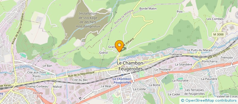 localisation de l'entreprise MONSIEUR DAVID DUPLAY  LE CHAMBON-FEUGEROLLES