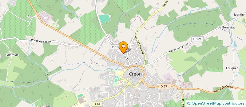 localisation de l'entreprise MONSIEUR DAVID DUPRAT  CREON