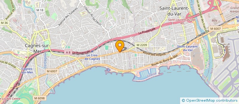 localisation de l'entreprise MONSIEUR DAVID DUPRE  CAGNES-SUR-MER