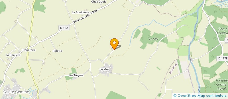 localisation de l'entreprise MONSIEUR DAVID DUPUIS à SAINTE-GEMME