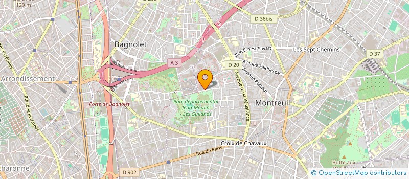 localisation de l'entreprise MONSIEUR DAVID DUPUIS à MONTREUIL