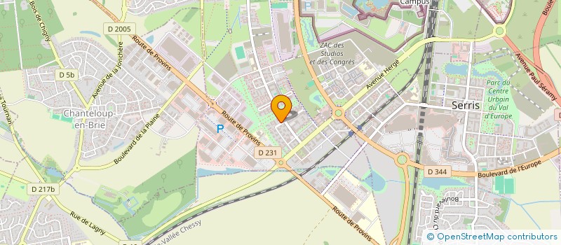 localisation de l'entreprise MONSIEUR DAVID DUPUIS  MONTEVRAIN