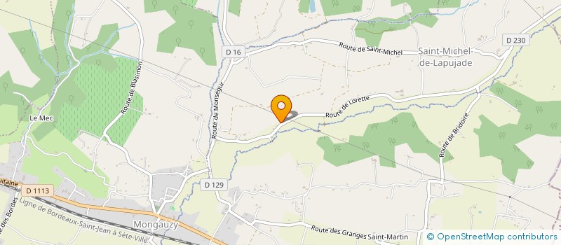 localisation de l'entreprise MONSIEUR DAVID DUPUY  SAINT-MICHEL-DE-LAPUJADE