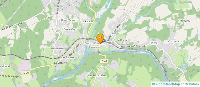 localisation de l'entreprise MONSIEUR DAVID DUQUAY  SAINT-PRIEST-TAURION