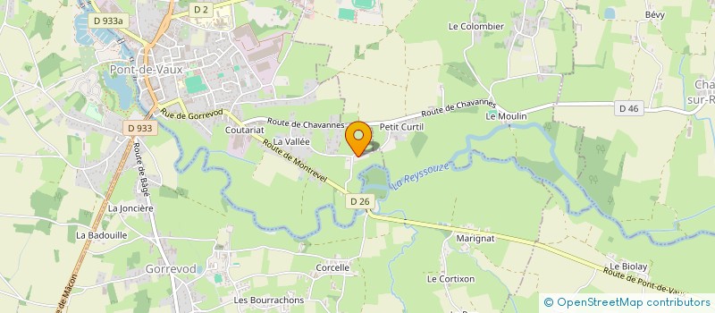 localisation de l'entreprise MONSIEUR DAVID DURAND  SAINT-BENIGNE