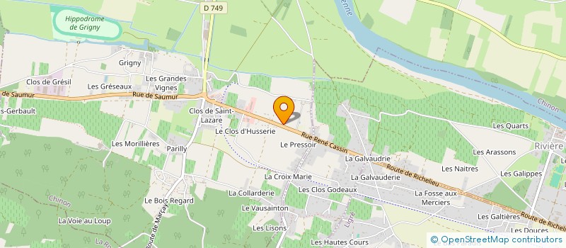 localisation de l'entreprise MONSIEUR DAVID DURAND  CHINON