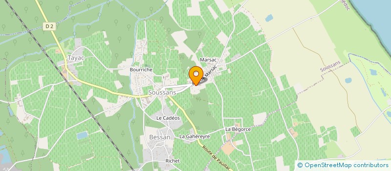 localisation de l'entreprise MONSIEUR DAVID DURAND  SOUSSANS