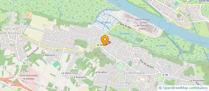 localisation de l'entreprise MONSIEUR DAVID DURAND  LA MONTAGNE