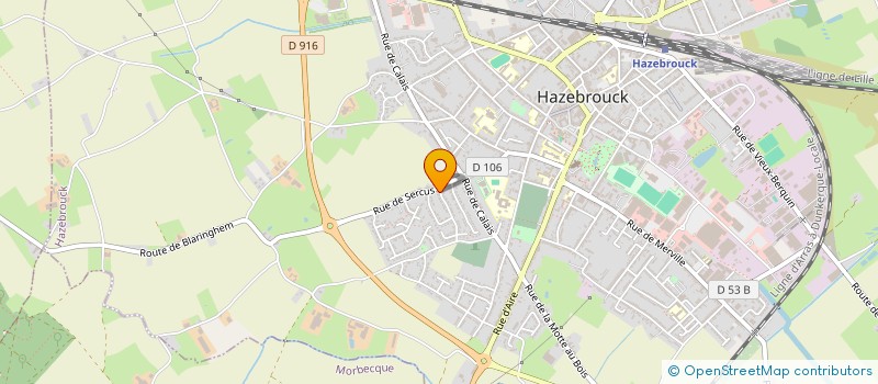 localisation de l'entreprise MONSIEUR DAVID DURET à HAZEBROUCK