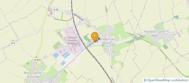 localisation de l'entreprise MONSIEUR DAVID DUREUX  BOISLEUX-AU-MONT