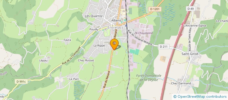 localisation de l'entreprise MONSIEUR DAVID DURFORT  ENTRELACS