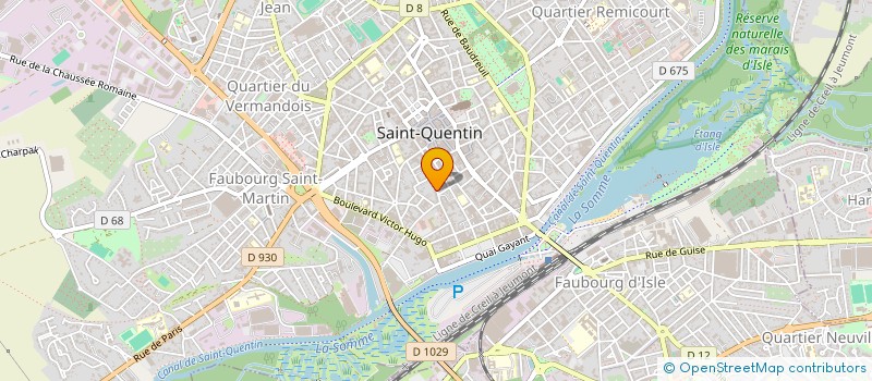 localisation de l'entreprise MONSIEUR DAVID DURIEZ à SAINT-QUENTIN