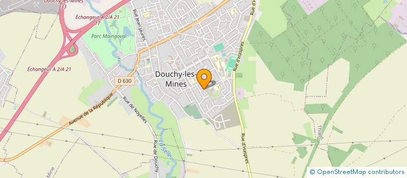 localisation de l'entreprise MONSIEUR DAVID DUSSART à DOUCHY-LES-MINES