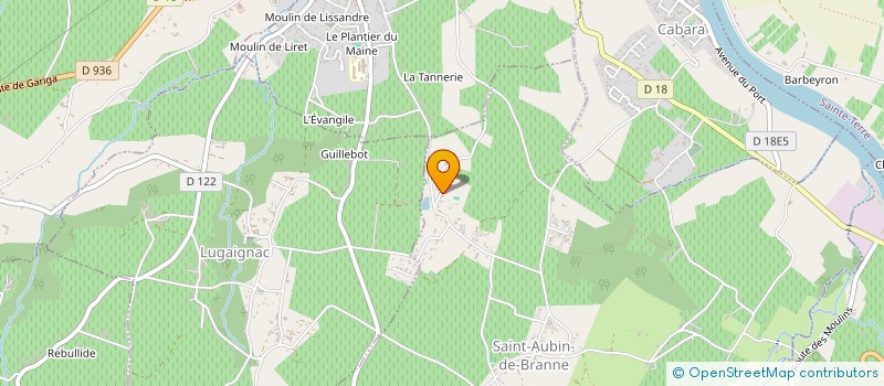 localisation de l'entreprise MONSIEUR DAVID DUSSORT  SAINT-AUBIN-DE-BRANNE