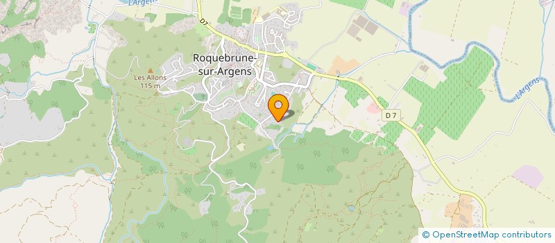 localisation de l'entreprise MONSIEUR DAVID DUVAL à ROQUEBRUNE-SUR-ARGENS