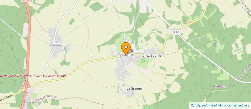 localisation de l'entreprise MONSIEUR DAVID EAST à AUSSAC-VADALLE