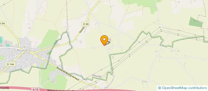 localisation de l'entreprise MONSIEUR DAVID EDLINE  HAUVILLE