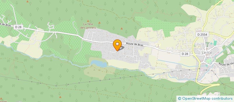 localisation de l'entreprise MONSIEUR DAVID EDUARDO RUIZ HERVAS  LE VAL