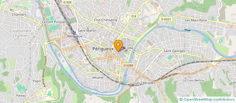 localisation de l'entreprise MONSIEUR DAVID EISENMAN  PERIGUEUX