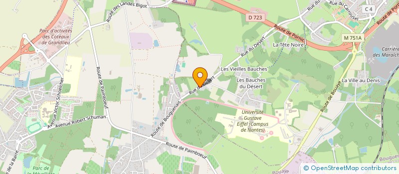 localisation de l'entreprise MONSIEUR DAVID ELFRICH  BOUGUENAIS