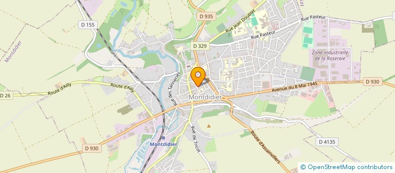 localisation de l'entreprise MONSIEUR DAVID ELIE CHAYO  MONTDIDIER