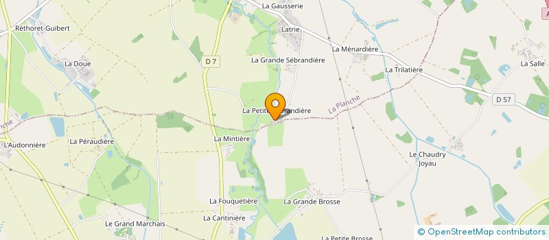 localisation de l'entreprise MONSIEUR DAVID ELMA  LA PLANCHE