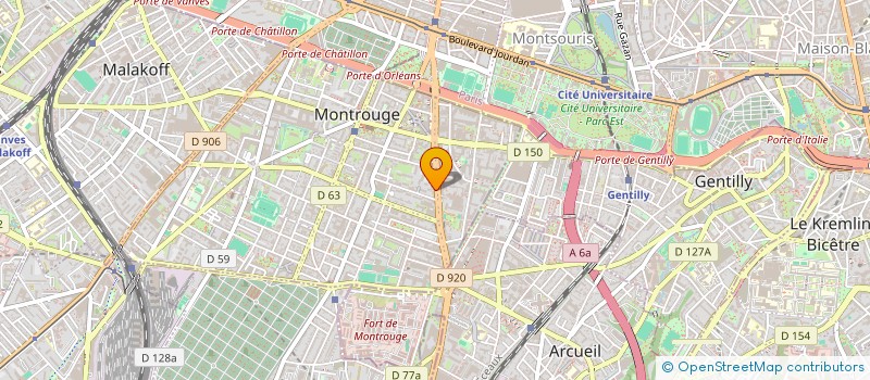 localisation de l'entreprise MONSIEUR DAVID ELMALEH  MONTROUGE