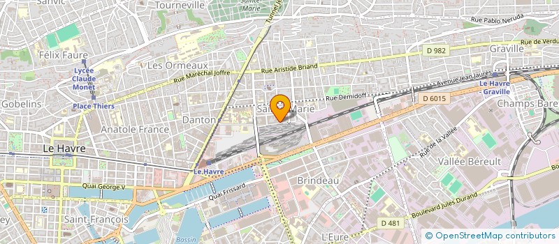 localisation de l'entreprise MONSIEUR DAVID EMMANUEL BILE  LE HAVRE