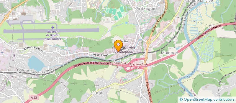 localisation de l'entreprise MONSIEUR DAVID ENEE à ANGLET