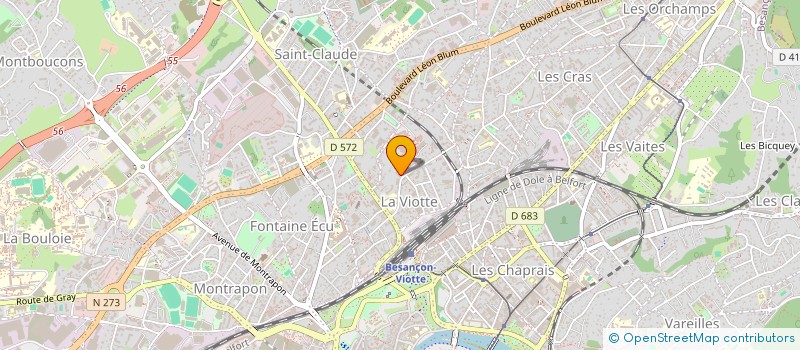 localisation de l'entreprise MONSIEUR DAVID EPONOUH  BESANCON