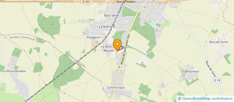 localisation de l'entreprise MONSIEUR DAVID EQUEAULT  SAINT-JULIEN-L'ARS