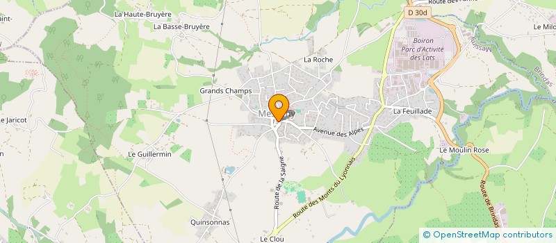 localisation de l'entreprise MONSIEUR DAVID ESCALLIER  MESSIMY