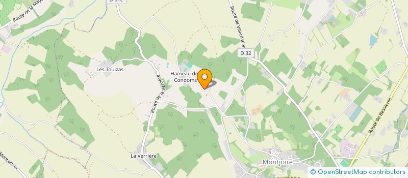 localisation de l'entreprise MONSIEUR DAVID ESCOUBAS  MONTJOIRE